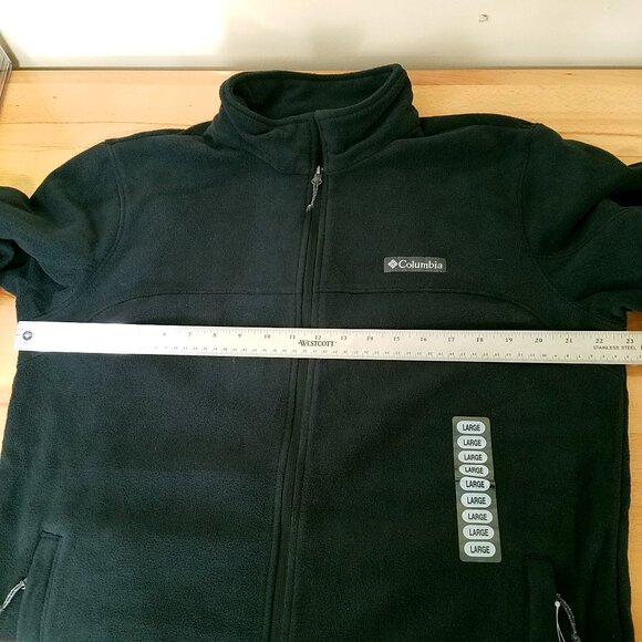 Columbia Men’s Trail III Full Zip Fleece Jacket Large  Black New Lightweight - Picture 5 of 12